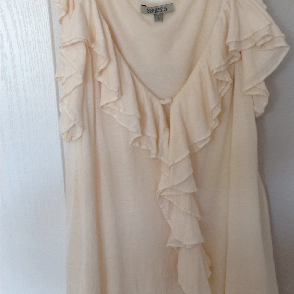 Bordeaux ruffled tank - Picture 2 of 4